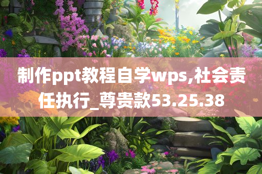 制作ppt教程自学wps,社会责任执行_尊贵款53.25.38