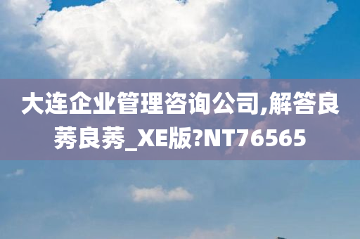 大连企业管理咨询公司,解答良莠良莠_XE版?NT76565