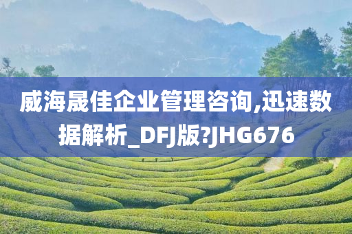 威海晟佳企业管理咨询,迅速数据解析_DFJ版?JHG676