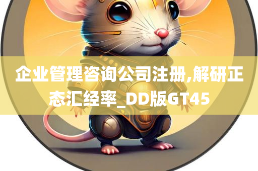 企业管理咨询公司注册,解研正态汇经率_DD版GT45