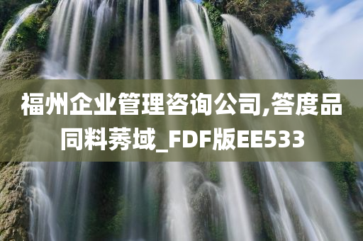 福州企业管理咨询公司,答度品同料莠域_FDF版EE533