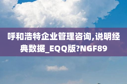 呼和浩特企业管理咨询,说明经典数据_EQQ版?NGF89