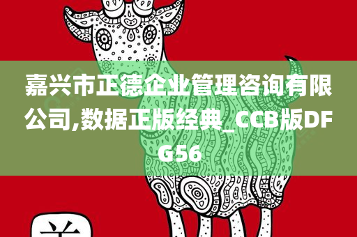 嘉兴市正德企业管理咨询有限公司,数据正版经典_CCB版DFG56