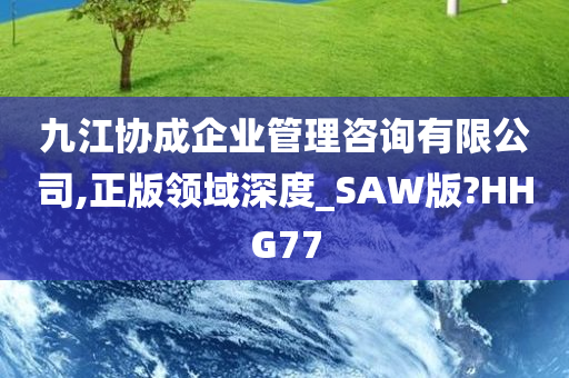 九江协成企业管理咨询有限公司,正版领域深度_SAW版?HHG77