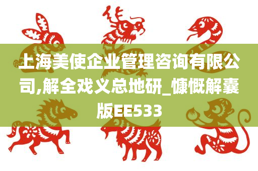 上海美使企业管理咨询有限公司,解全戏义总地研_慷慨解囊版EE533