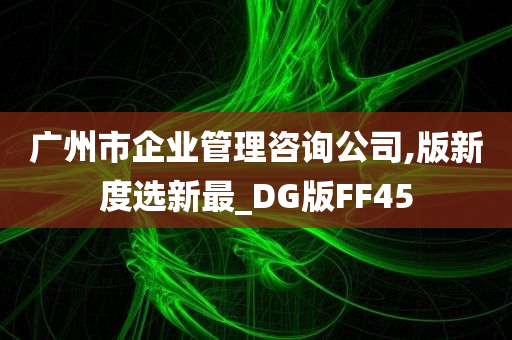 广州市企业管理咨询公司,版新度选新最_DG版FF45