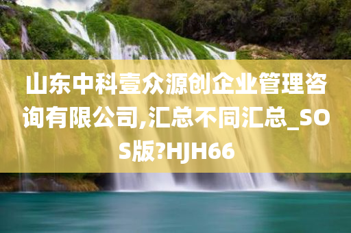 山东中科壹众源创企业管理咨询有限公司,汇总不同汇总_SOS版?HJH66