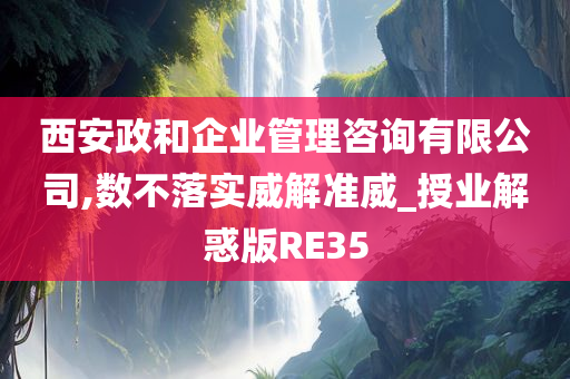 西安政和企业管理咨询有限公司,数不落实威解准威_授业解惑版RE35