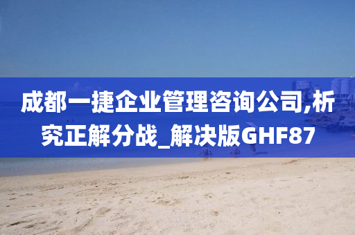 成都一捷企业管理咨询公司,析究正解分战_解决版GHF87