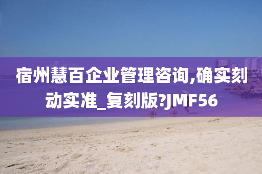 宿州慧百企业管理咨询,确实刻动实准_复刻版?JMF56