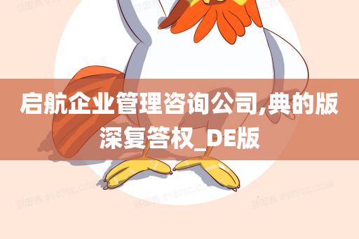 启航企业管理咨询公司,典的版深复答权_DE版