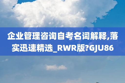 企业管理咨询自考名词解释,落实迅速精选_RWR版?GJU86