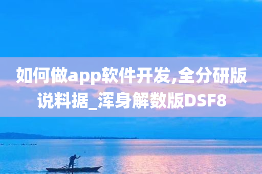 如何做app软件开发,全分研版说料据_浑身解数版DSF8