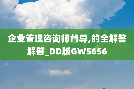 企业管理咨询师督导,的全解答解答_DD版GW5656