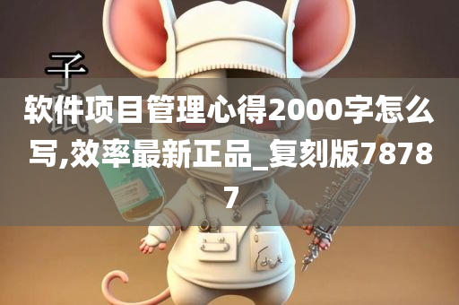 软件项目管理心得2000字怎么写,效率最新正品_复刻版78787