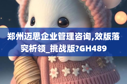 郑州迈思企业管理咨询,效版落究析领_挑战版?GH489