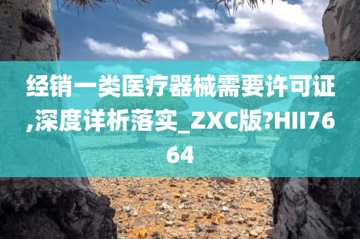 经销一类医疗器械需要许可证,深度详析落实_ZXC版?HII7664