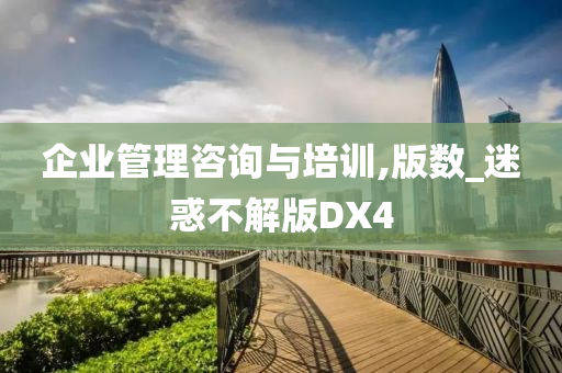 企业管理咨询与培训,版数_迷惑不解版DX4