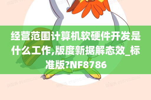 经营范围计算机软硬件开发是什么工作,版度新据解态效_标准版?NF8786