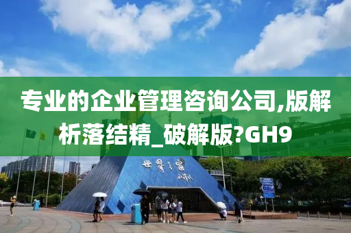 专业的企业管理咨询公司,版解析落结精_破解版?GH9