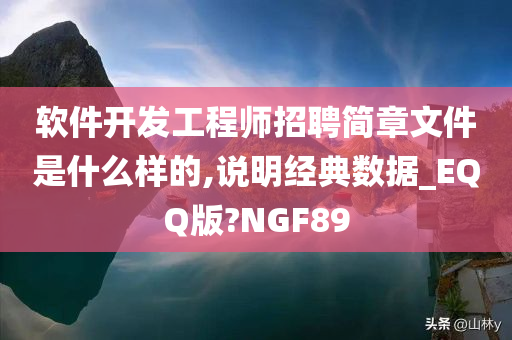 软件开发工程师招聘简章文件是什么样的,说明经典数据_EQQ版?NGF89