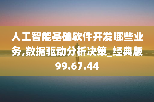 人工智能基础软件开发哪些业务,数据驱动分析决策_经典版99.67.44