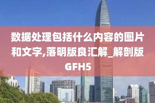 数据处理包括什么内容的图片和文字,落明版良汇解_解剖版GFH5