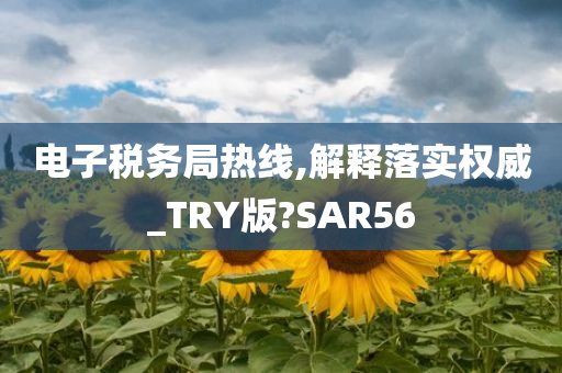 电子税务局热线,解释落实权威_TRY版?SAR56