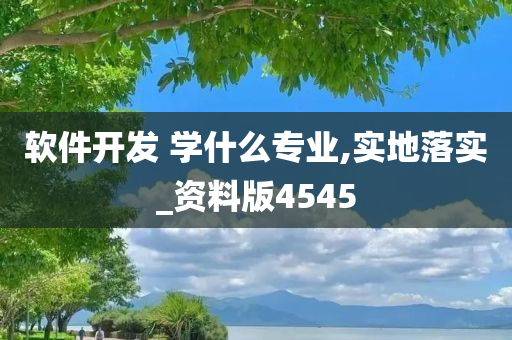 软件开发 学什么专业,实地落实_资料版4545