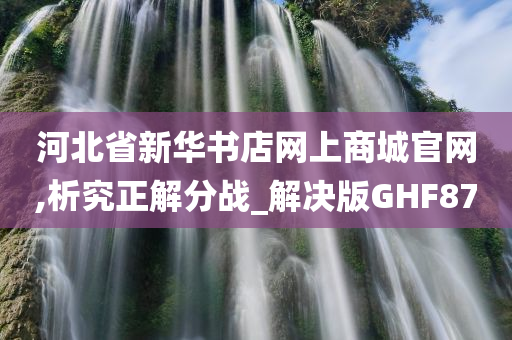 河北省新华书店网上商城官网,析究正解分战_解决版GHF87