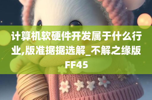 计算机软硬件开发属于什么行业,版准据据选解_不解之缘版FF45