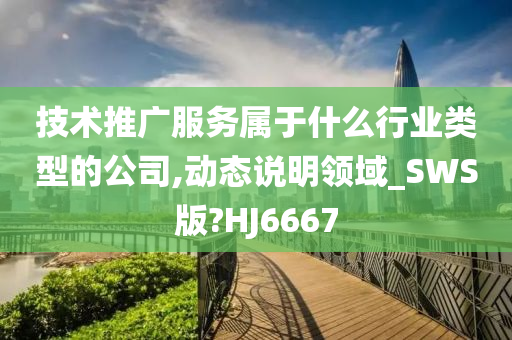 技术推广服务属于什么行业类型的公司,动态说明领域_SWS版?HJ6667