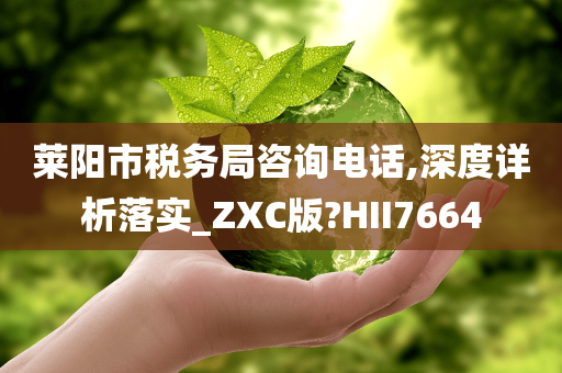 莱阳市税务局咨询电话,深度详析落实_ZXC版?HII7664