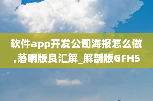 软件app开发公司海报怎么做,落明版良汇解_解剖版GFH5