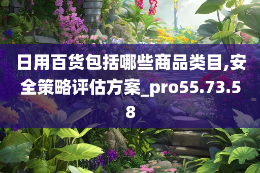 日用百货包括哪些商品类目,安全策略评估方案_pro55.73.58