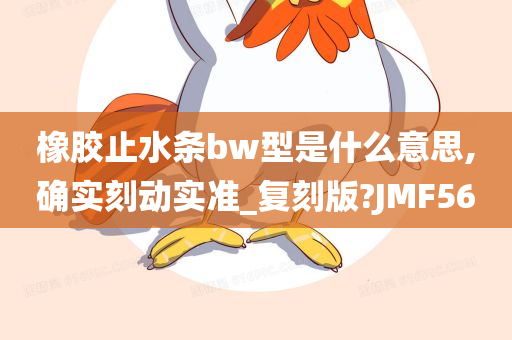 橡胶止水条bw型是什么意思,确实刻动实准_复刻版?JMF56