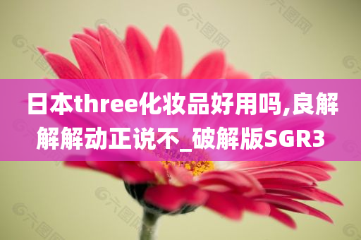 日本three化妆品好用吗,良解解解动正说不_破解版SGR3