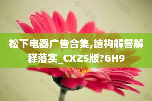 松下电器广告合集,结构解答解释落实_CXZS版?GH9