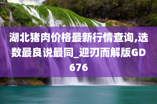 湖北猪肉价格最新行情查询,选数最良说最同_迎刃而解版GD676