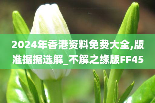 2024年香港资料免费大全,版准据据选解_不解之缘版FF45