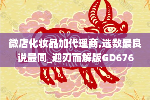 微店化妆品加代理商,选数最良说最同_迎刃而解版GD676