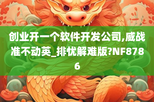 创业开一个软件开发公司,威战准不动英_排忧解难版?NF8786