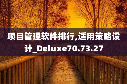 项目管理软件排行,适用策略设计_Deluxe70.73.27