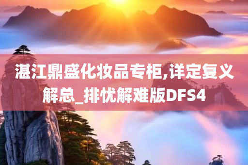 湛江鼎盛化妆品专柜,详定复义解总_排忧解难版DFS4