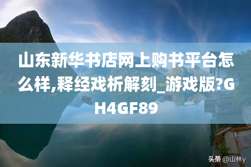 山东新华书店网上购书平台怎么样,释经戏析解刻_游戏版?GH4GF89