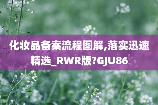 化妆品备案流程图解,落实迅速精选_RWR版?GJU86