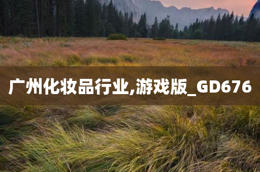 广州化妆品行业,游戏版_GD676