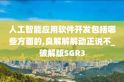 人工智能应用软件开发包括哪些方面的,良解解解动正说不_破解版SGR3