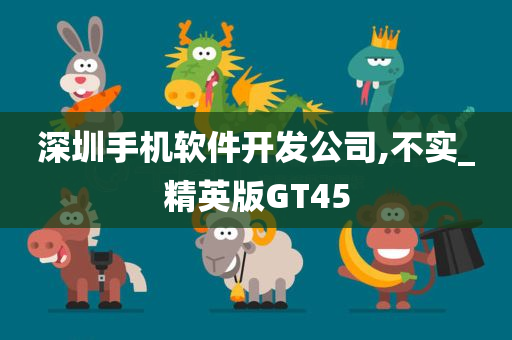 深圳手机软件开发公司,不实_精英版GT45