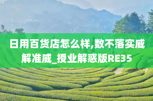 日用百货店怎么样,数不落实威解准威_授业解惑版RE35